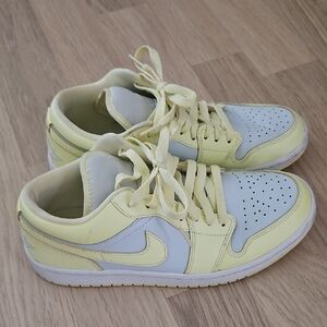 Nike Lemon and White Low-Top Sneakers
